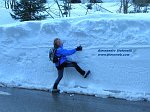 Salita con ciaspole a Ca' San Marco da località Castello di Mezzoldo con un mare di neve il 14 febb 09 - FOTOGALLERY